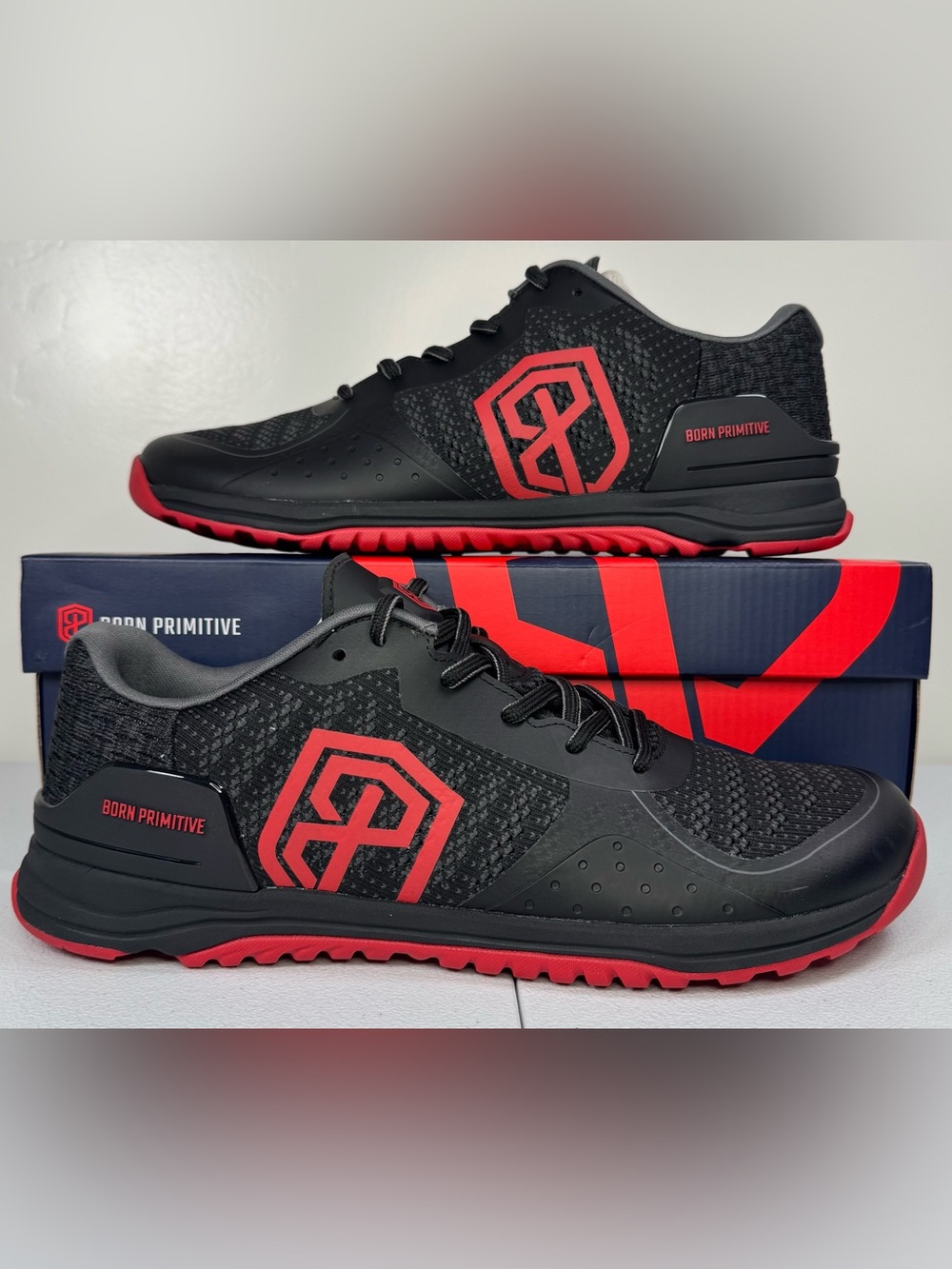 NWT Born Primitive Savage 1 Men’s Training Shoes Black/Red Size 12.5 RARE